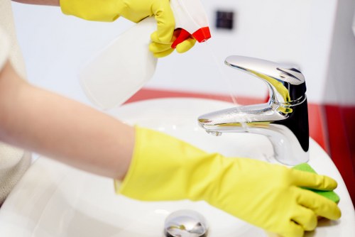 Detailed kitchen and appliance cleaning during an SE8 end of tenancy clean