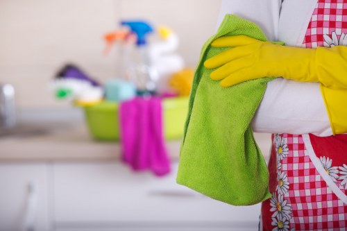 Local cleaning team completing builders dust removal in SE8 apartment