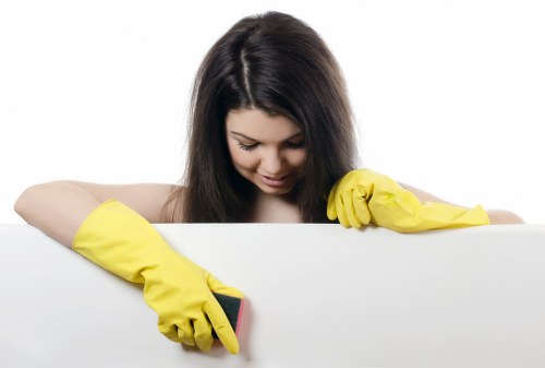 Local window cleaning service for a shopfront in SE8