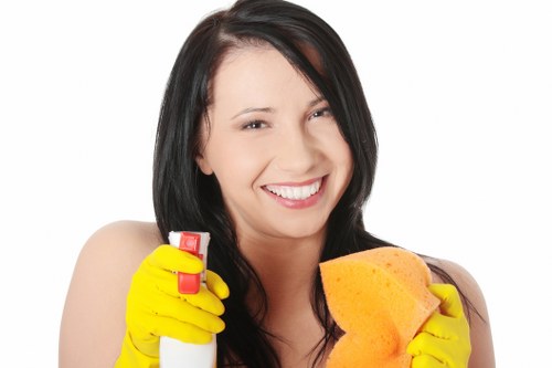 Local cleaners working in a residential SE8 flat during move out cleaning