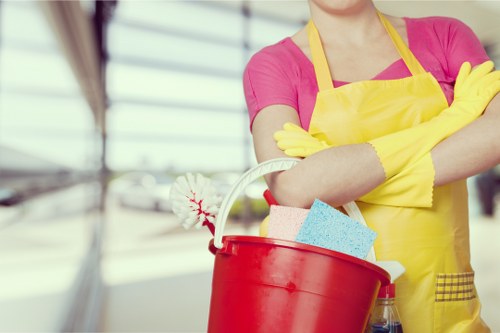 Thorough cleaning of cupboards and surfaces before moving into a home in SE8